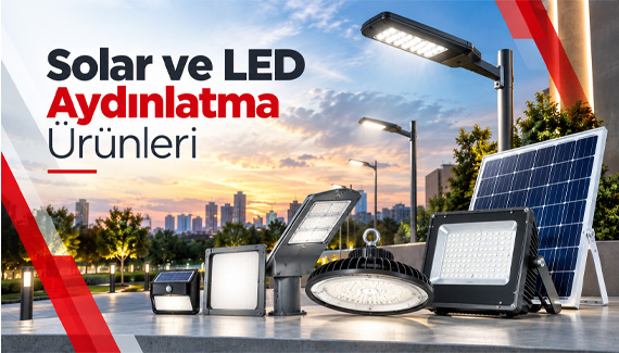 Solar ve LED Aydınlatma Ürünleri kapak görseli