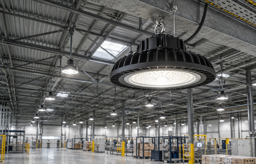 LED Yüksek Tavan Armatürü katalog uygulama görseli