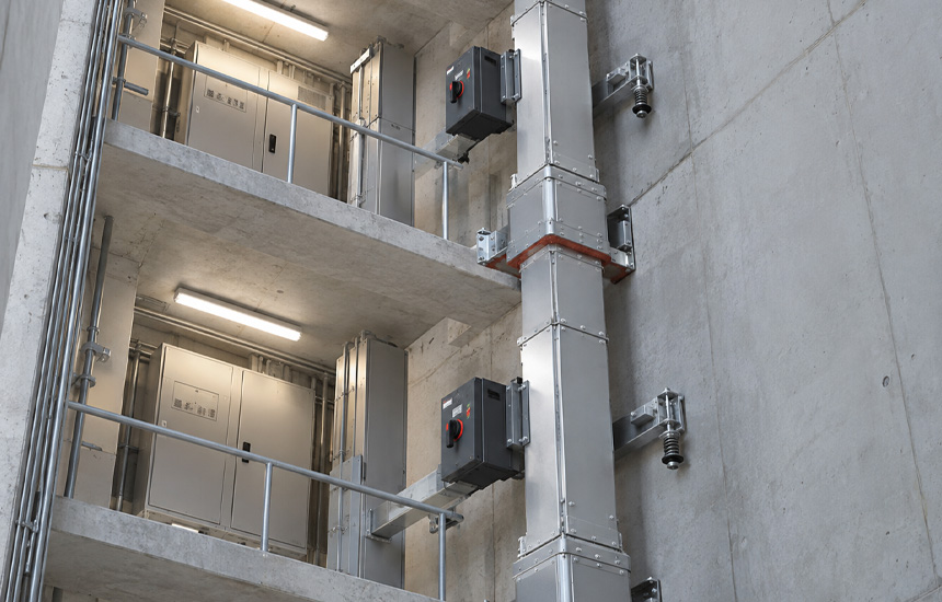 Dikey Dağıtım Busbar Sistemi katalog uygulama görseli